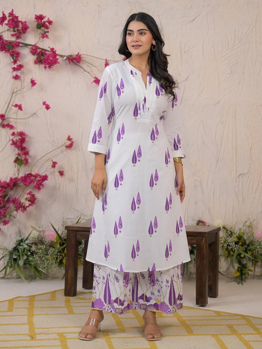 Straight Style Cotton Fabric P...